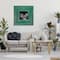 Stupell Industries Spotted Owls Perched Rustic Green Door Ledge Canvas Wall Art